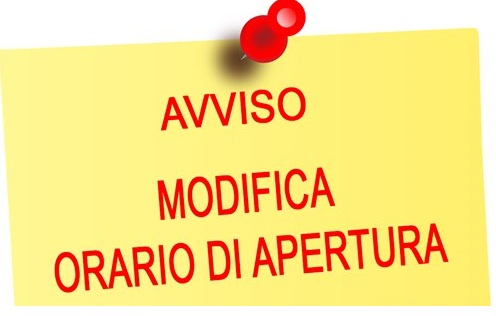 Avviso chiusura anticipata Ufficio Amministrativo - Lunedì 24/08/2026